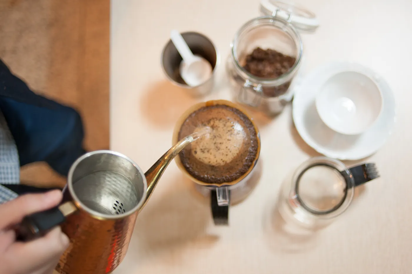 Beginner-friendly pour-over coffee setup